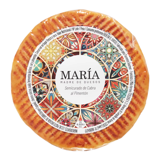 Queso MINI Semicurado de Cabra al Pimentón - María Madre de Queso