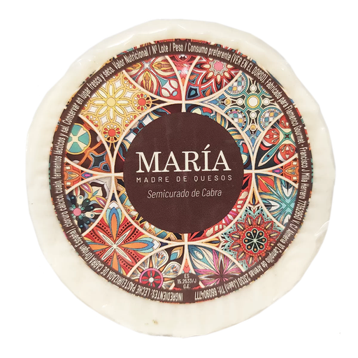 [Q06] Queso MINI Semicurado de Cabra Natural - María Madre de Quesos